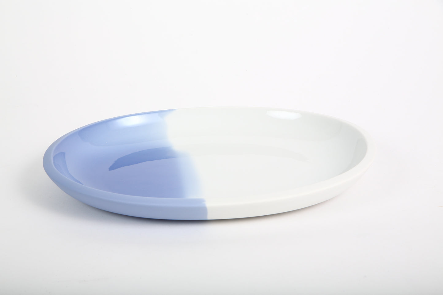 RB Ovalotto Platter Oval Deep 24cm Blue / White
