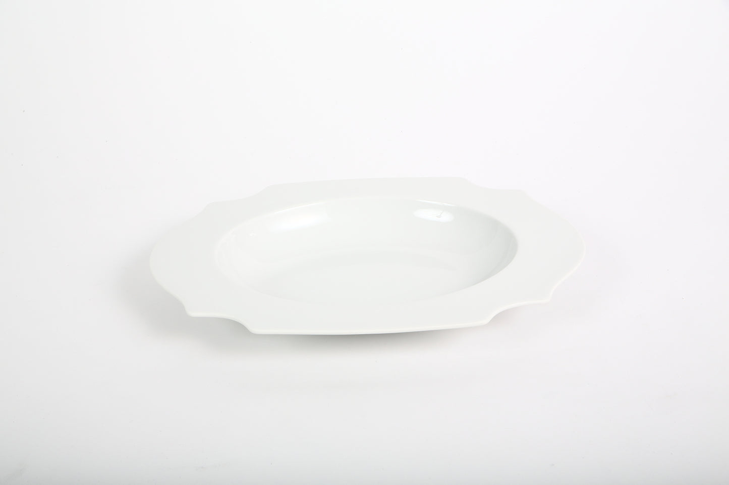 PLATE OVAL DEEP 27 White