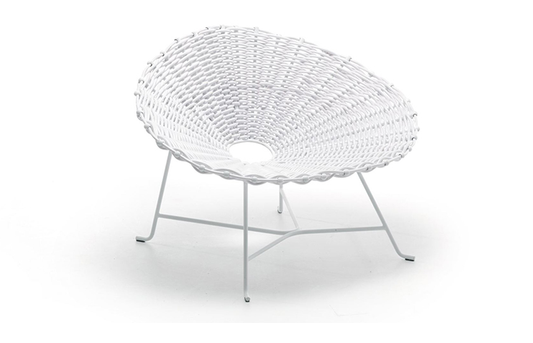 ▲ ジェルバゾーニ ラウンジチェア ホワイト LOUNGE CHAIR - GERVASONI TOKYO online